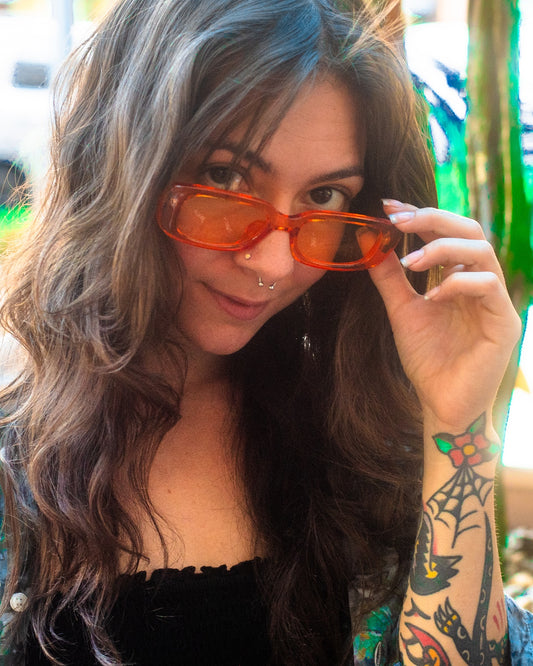 OOZEY ORANGE SUNGLASSES